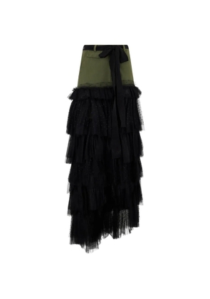Valentino Garavani tiered ruffled maxi skirt - Black