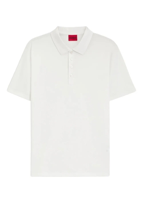 HUGO piqué polo shirt - White