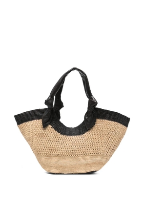 Hereu Fonol knotted-detail tote bag - Neutrals
