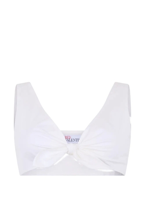Valentino Garavani knot-detail crop top - White