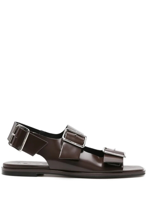 Aeyde buckle-straps leather sandals - Brown