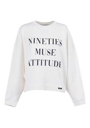 Elisabetta Franchi cotton sweatshirt - White