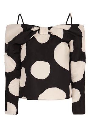 Nina Ricci off-shoulder blouse - Brown