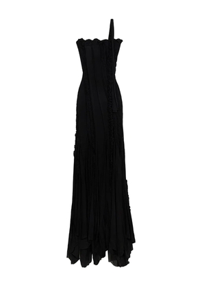 Blumarine draped evening gown - Black