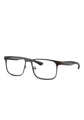 Emporio Armani rectangle-frame glasses - Grey