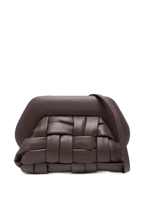 Themoirè flap satchel - Brown