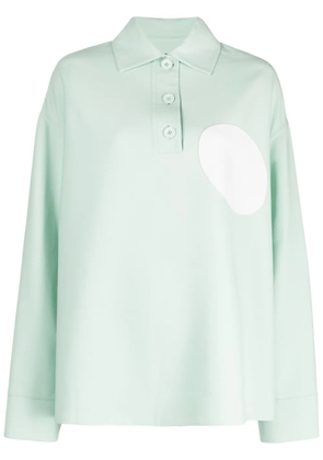 SHANG XIA patch-detail polo shirt - Green