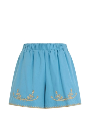 Valentino Garavani embroidered-detail shorts - Blue