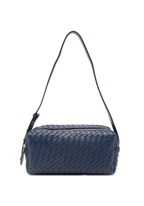 Elleme woven-leather shoulder bag - Blue