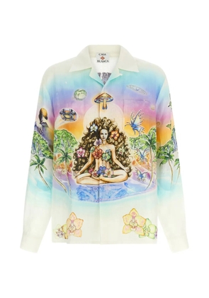 Casablanca printed shirt - Neutrals