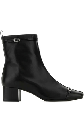 Carel Paris 50mm buckle-strap leather ankle boots - Black