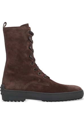 Tod's lace-up ankle boots - Brown