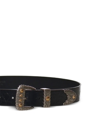 PINKO embossed buckle belt - Black