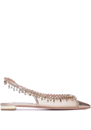 Aquazzura Temptation Crystal ballerinas - Pink