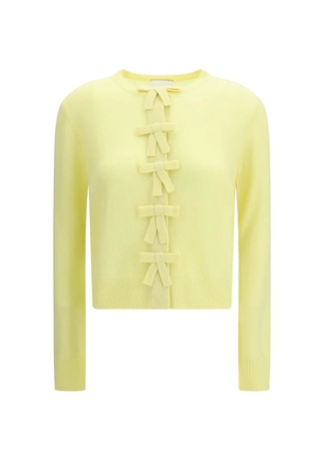 Allude bow cardigan - Yellow
