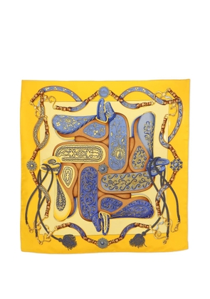 Hermès Pre-Owned Festival print scarf - Yellow