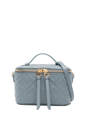 FENDI Vanity FF-logo leather mini bag - Blue