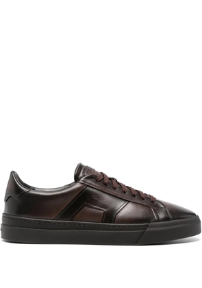 Santoni logo-debossed sneakers - Brown