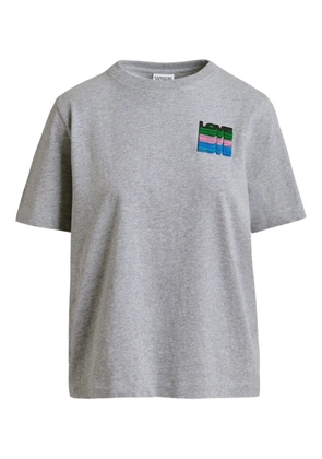 Essentiel Antwerp logo-embellishment T-shirt - Grey