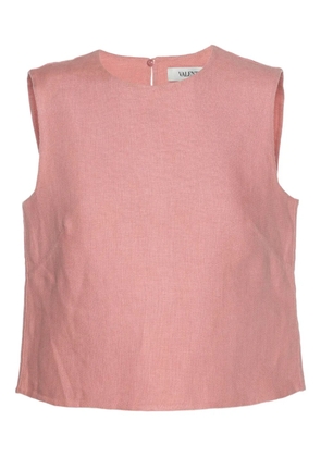 Valentino Pre-Owned sleeveless linen top - Pink