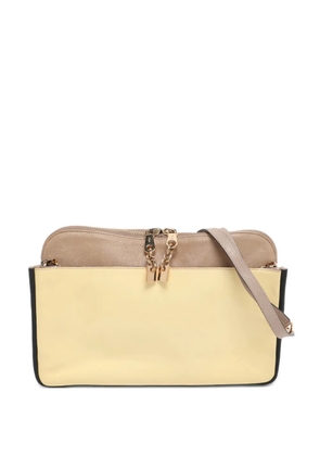 Chloé Pre-Owned Lucy tricolor shoulder bag - Yellow