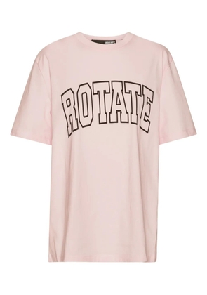 ROTATE BIRGER CHRISTENSEN logo print T-shirt - Pink