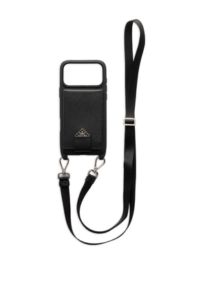 Prada iPhone 17 Pro Max Saffiano-leather case - Black