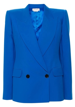 Alexander McQueen double-breasted blazer - Blue