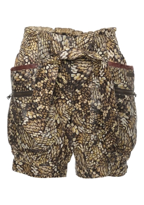 Just Cavalli nylon printed shorts - Brown