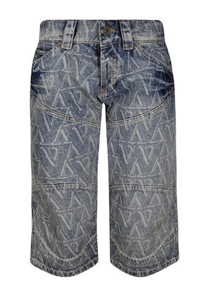 Vaquera printed shorts - Blue