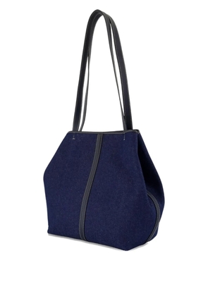 Vanessa Bruno small Daily double-handle cotton shoulder bag - Blue