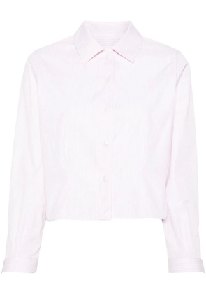 Thom Browne striped poplin cropped shirt - Pink
