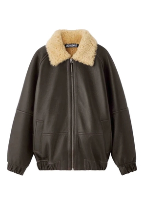 Jacquemus piped pockets jacket - Brown