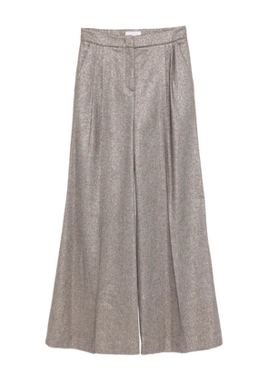 Via Masini 80 pleated-detailing trousers - Brown