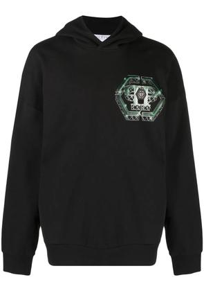 Philipp Plein Godzilla Monsters-print hoodie - Black