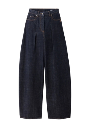 Jacquemus Le De-Nîmes Ovalo pleated jeans - Blue