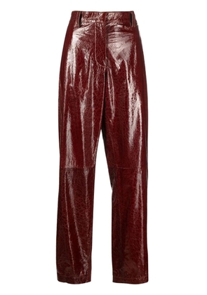 Missoni high-shine finish trousers - Red