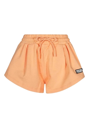 MSGM logo-patch track shorts - Orange