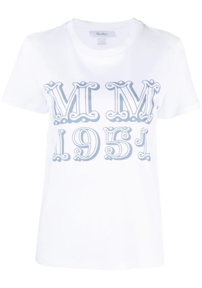 Max Mara logo-print cotton T-shirt - White