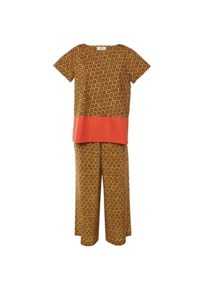 Weekend Max Mara floral-print trousers set - Yellow