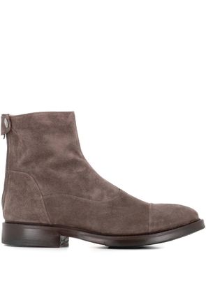 Alberto Fasciani 30mm zip-fastening suede boots - Grey