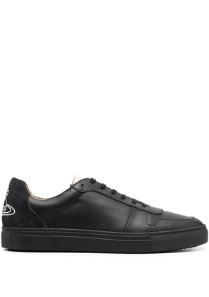 Vivienne Westwood logo-print calf leather sneakers - Black