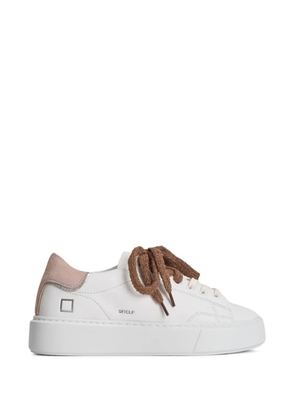 D.A.T.E. Sfera lace-up platform sneakers - White