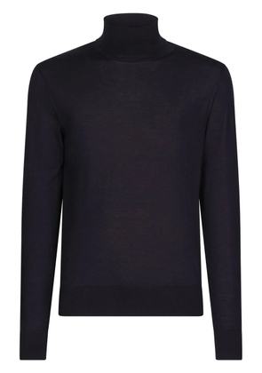 Dolce & Gabbana roll-neck cashmere-silk jumper - Black