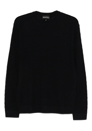 Emporio Armani logo-embossed top - Blue