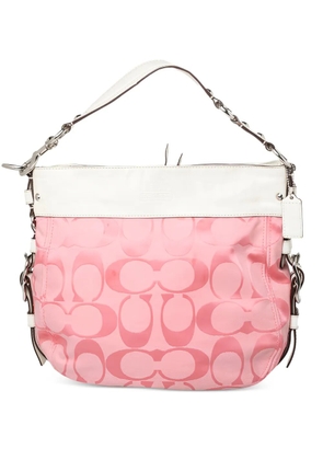 Coach Vintage Signature Canvas logo-print shoulder bag - Pink