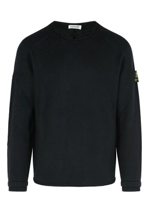 Premiata logo-patch crew-neck sweater - Black