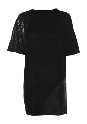 Marina Rinaldi sequin-embellished neck-tie top - Black