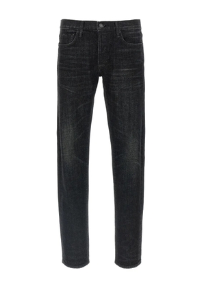 TOM FORD stonewashed five-pocket jeans - Black