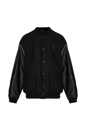VETEMENTS star-print embossed bomber jacket - Black